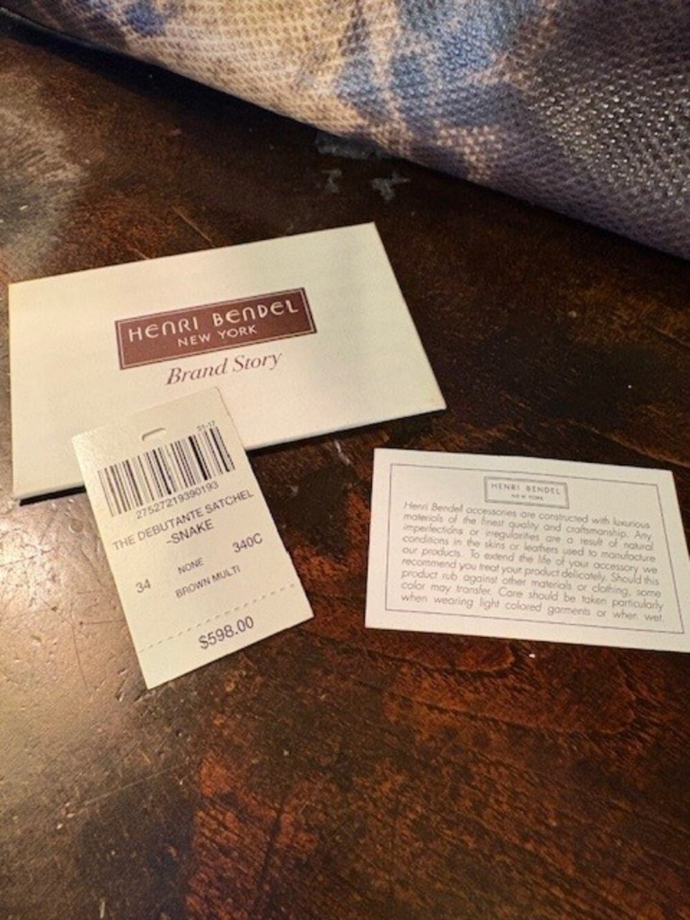 Henri Bendel Debutanta Snake Tote Bag - Picture 3 of 4